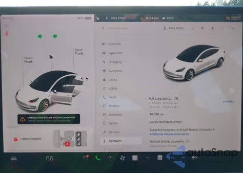 2018 Tesla Model 3 Long Range/Performance из США, поврежденный, VIN 5YJ3E1EB8JF187537